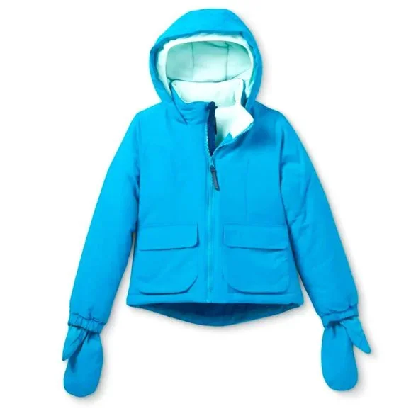 NEW! Kids Cold Weather Winter Jacket Coat w/ Hood & Gloves - All in Motion - Picture 1 of 11